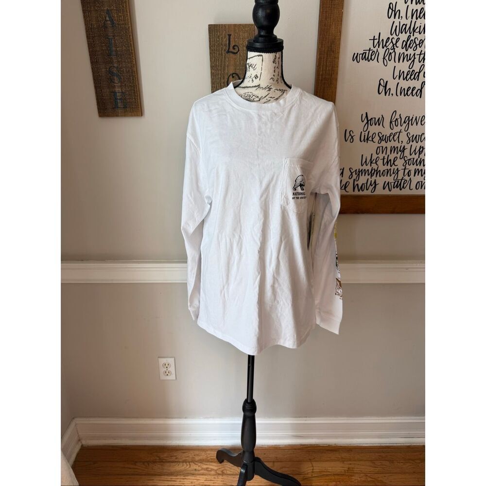 NWT Parks Project Women's National Parks Checklist Long Sleeve Tee Medium